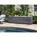 NewAge Products Outdoor Kitchen Aluminum 5 Piece Cabinet Set w/ 40 in. Natural Gas Performance Grill Stainless Steel in Gray/White | Wayfair 71077