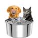 Norbi Automatic Pet Water Fountain Stainless Steel Cat Dog Water Fountain Metal/Stainless Steel (easy to clean) in Gray/Pink/White | Wayfair