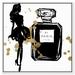 Oliver Gal Runway Gal French Perfume, Runway Paris Fragrance - Print on Canvas Canvas, Wood in Black | 25 H x 25 W x 1.75 D in | Wayfair