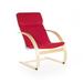 Guidecraft Teacher Rocker Chair 40" H Fabric in Red | Wayfair G6468K