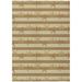 Brown/White 168 x 120 x 0.19 in Area Rug - Highland Dunes Renz Geometric Machine Woven Indoor/Outdoor Area Rug in Tan/Brown | Wayfair