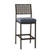 Woodard New Century 30.75" Patio Bar Stool w/ Cushion, Linen in Gray | 46.75 H x 19 W x 23.75 D in | Wayfair 930068ST-48-03Y