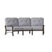 Woodard Fremont Crescent Patio Sofa Metal in Gray | 35 H x 108 W x 48 D in | Wayfair 9U0464-48-79Y