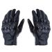 Winter Genuine Leather Gloves Touch Screen Gloves Warm Thicken Riding Workout Gloves for Travel Outdoor - Size S (Black)