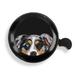 WIRESTER Bicycle Bell Aluminum Alloy Mini Bike Bell With Ring Horn Accessories for Adults Men Women Kids Girls and Boys - Animal Merle Aussie Australian Shepherd Dog