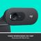 Logitech C505 Webcam HD - Videocamera USB Esterna 720p per Desktop o Laptop con Microfono a Lunga Portata, Compatibile PC Mac