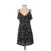 Sanctuary Casual Dress: Black Floral Motif Dresses - Women's Size Small