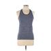 New Balance Active Tank Top: Blue Activewear - Women's Size Medium