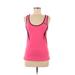 Fila Sport Active Tank Top: Pink Color Block Activewear - Women's Size Medium