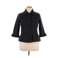 Mossimo Jacket: Short Black Checkered/Gingham Jackets & Outerwear - Women's Size X-Large