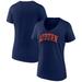 Women's Fanatics Branded Navy Auburn Tigers Basic Arch V-Neck T-Shirt