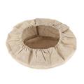 Farfi Bread Proofing Basket Cover Food Grade Super Soft Cotton Flax Round Bread Proofing Basket Cloth Liner for Home (18cm)