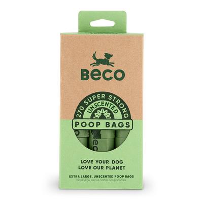 270x Beco Unscented Dog Poop Bags (18 Rolls x 15 Bags)