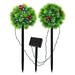 Tarmeek Solar Outdoor Lights Solar Garden Lights Color Changing Solar Tree Stake Lights Pi-ne Needle Flower Ball Lights Garden Landscapes Stake Lamp For Yard Patio Road Decorations for Yard Outdoors