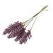 1 Bouquet Artificial Lavender Fake Flowers Stems - Faux Lavender Plants Flocked Lilac Bunches Springs Summer Flores Purple Flower Home Decor Bouquet