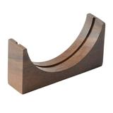 Farfi Coffee Filter Holder Anti-skid Space-saving Storage Walnut Home Wooden Coffee Making Puck Screen Bracket for Cafe (1Grid)