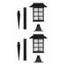 Tarmeek Solar Outdoor Lights LED Outdoor Solar Lights Waterproof Land-scape Spotlights Garden Lights Wireless Solar Powered Outdoor Lights Walkway 2 PACK White Light for Yard Outdoors