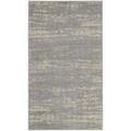 Nourison Essentials Indoor/Outdoor Grey/Beige 3 x 5 Area Rug (3x5)