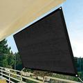 RKSTN Sun Shade Sails Canopy 185GSM Shade Sail UV Block for Patio Garden Outdoor Facility and Activities Black Rectangle Shade Sail Sun Shades Outdoor on Clearance