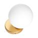 Modern Bedside Wall Light Creative Round Decorative Lamp Stylish Household Corridor Wall Lamp For Home (Golden)