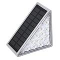 Tarmeek Solar Outdoor Lights Solar Step Lights 2 Pack Outdoor Stair Lights Warm White Triangles Solar Decks Lights IP67 Auto On Off Decoration Lights For Stair Patio Yard Drivewa for Yard Outdoors