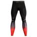 Men Compression Sports Pants Yoga Leggings Tights Running Trousers for Gym Workout - M (Red)