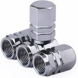 Tire Valve Stem Caps Heavy-Duty Tire Valve Caps Dust Proof Airtight Air Caps Cover Aluminum Alloy Wheel Caps Tires Accessories Universal for Cars Suvs Bike Trucks and Motorcycles(Grey)