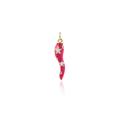 BACATUS Enamel Italian Luck Horn Charm Muti-color Cornicello Pendant DIY Personalized Jewelry Accessories 6x26mm 10cs