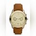 Michael Kors Accessories | Michael Kors Watch With Gold Face And Brown Leather Strap | Color: Brown/Gold | Size: Os