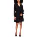 Michael Kors Dresses | Michael Kors Women's Ruffled Faux Wrap Dress Black Size Petite Medium | Color: Black | Size: Mp