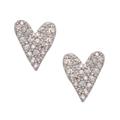 Kate Spade Jewelry | Kate Spade Silver Sweetheart Heart Crystal Earrings | Color: Silver | Size: Os