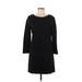 J.Crew Factory Store Casual Dress - Shift: Black Print Dresses - Women's Size Medium