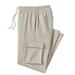 Blair Men's Haband Men’s Fleece Cargo Pants - Tan - 3X