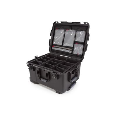Nanuk Case 960 w/lid org. - w/divider Black Large 960S-060BK-0A0