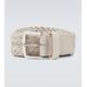 Loro Piana Woven suede belt