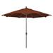 Arlmont & Co. Austan 11' Market Umbrella Metal in Orange/Brown | Wayfair AE57985FE67D404DA9301B2EC7538425