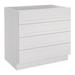 HomLux Hardwood Pre-Assembled Drawer Base Cabinet in Gray | 34.5 H x 15 W x 24 D in | Wayfair SD-4DB15-LC