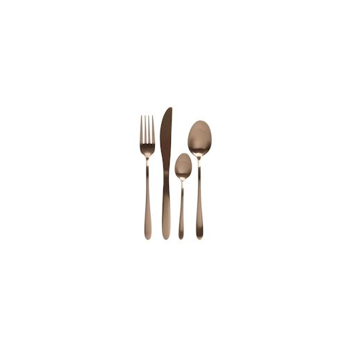 Besteck Set BRIT f. 4Personen Edelstahl Tafelbesteck 16teilig roségold