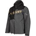 Klim Instinct 2022 Snowmobile Jacket, black-grey-gold, Size XL