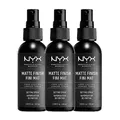 NYX Professional Makeup Setting Spray - Matte Finish - 3 X Setting Sprays