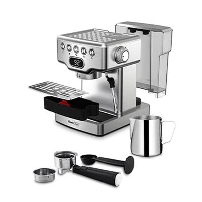 Stainless Steel 20-bar Espresso Machine with Milk Frother for Latte,Cappuccino,1.8L Water Tank