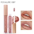 FOCALLURE-Rouge à lèvres liquide pailmétrage pour femme maquillage brillant résistant à l'eau