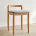 Natural Solid Wood Make-up Stool Dining chair