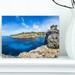 DESIGN ART Designart Cove of Cala Pi Mallorca Panorama Large Seascape Art Canvas Print 12 in. wide x 8 in. high