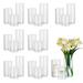 Glasseam Glass Cylinder Vase in Bulk for Wedding Centerpieces 3.3 Dia xï¼ˆ6 +8 +10 )Tall Clear Hurricane Floating Candle Vases Set of 24