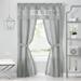 Kate Aurora Pacifico 5 Piece Rod Pocket All In One Attached Semi Sheer Window Curtain Panels & Valance Set - Assorted Colors & Sizes