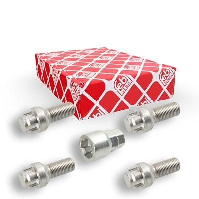 Febi Bilstein Radschraubensatz Kugelbund M14x1.5x27 8.8 [Hersteller-Nr. 27056] für Audi, Ford, Mercedes-Benz, Seat, Skoda, VW Image