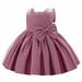 ZRBYWB Flower Girls Dresses Bowknot Tutu Dress For Kids Baby Wedding Bridesmaid Birthday Party Pageant Formal Dresses Toddler First Baptism Christening Gown Party Dress
