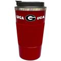 Georgia Bulldogs 18oz Coffee Tumbler with Silicone Grip