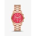 Michael Kors Runway Rose Gold-Tone Watch Rose Gold One Size